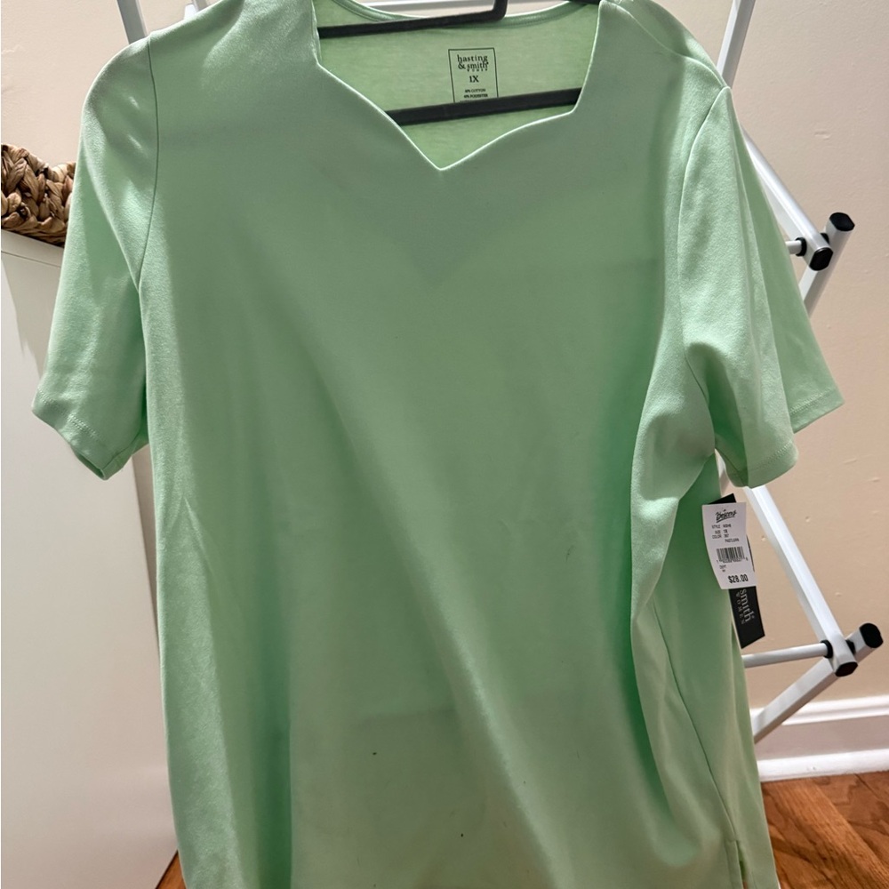 Hasting & Smith Jockey Green V-Neck T-Shirt